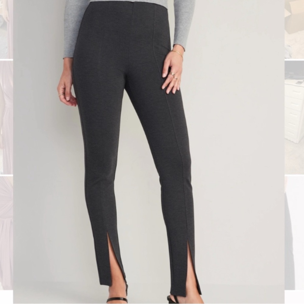 Old Navy Stevie Extra High Rise Skinny Split Hem Work Pant